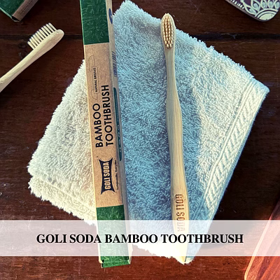 goli soda natural bamboo tooth brush for adults