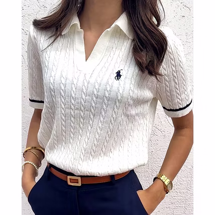 Short Sleeve Knit Top-2