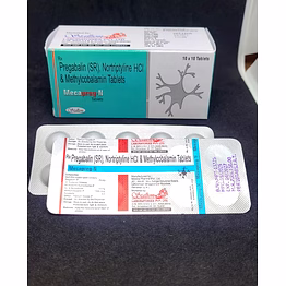 stallion pregabalin 75mg + nortriptyline hci 10mg + methylcobalamin 1500mcg tablet