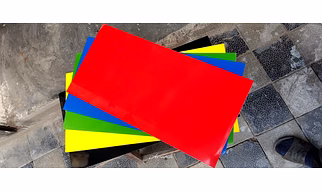 laser Engraving sheet Black. Red, Blue, Yellow