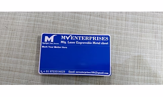 BLUE LASER ENGRAVABLE MARKING METAL SHEET