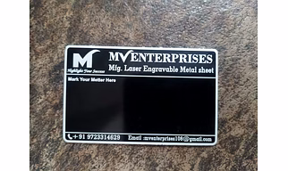 Black laser engraving metal sheet Anodised sheet