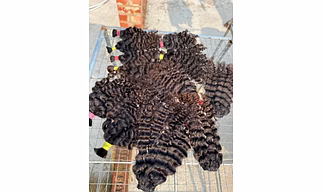 Indian single donor temple raw hair