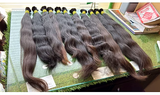 Indian single donor temple raw hair