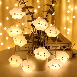 cute cloud led string lights – warm white (10 leds) – diwali special decorative fairy lights for home, bedroom & festive décor