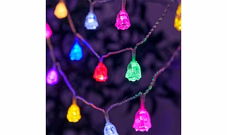Multicolor Rose Flower String Fairy Lights – Diwali Special Aesthetic Decorative LED Lights for Home, Garden & Festive Décor