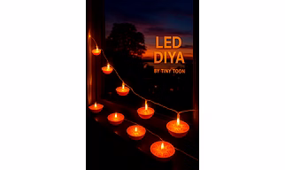 Electric Diya LED String Lights – Traditional Festival Décor (20 diyas)