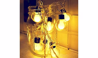 Warm White Globe Bulb String Lights – Diwali Special Aesthetic Cozy Ambient Décor for Home, Garden & Parties