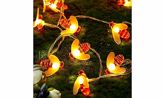 Cute Bee LED String Lights – Diwali Special Aesthetic Decorative Fairy Lights for Balcony, Garden, Kids Room, Parties & More