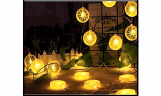 Lemon Slice LED String Lights – Decorative Fairy Lights for Kitchen, Parties, Café, Summer Décor & Diwali Special