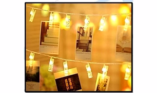 Photo Clip LED String Lights – Diwali Special Aesthetic Decorative Fairy Lights for Hanging Pictures, Notes & Wall Décor