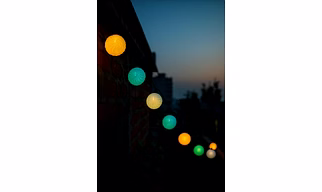Multicolour Ball String Lights – 10 LED Decorative Lights for Festivals, Parties, Bedroom & Home Decor