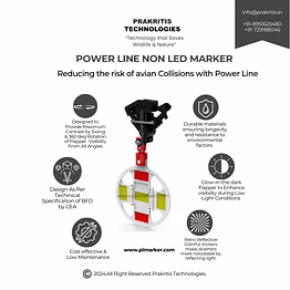 prakritis bird diverter-non led /bird flight diverter/arial marker for power line