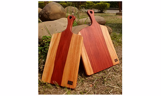 Wooden trays and chopping boards