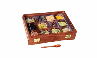 Wooden Spice Box