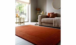 WINDSOR AREA RUG - MAROON