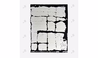 Modern Design Handknotted Area Rug, made in Viscose and Wool in Black color with No Shadding, for Medium Foot Traffic Area
