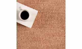 Handknotted New Zealand Woolen Area Rug, Rose Pink Color, Ribbed Design, No Shedding, Floor Covering