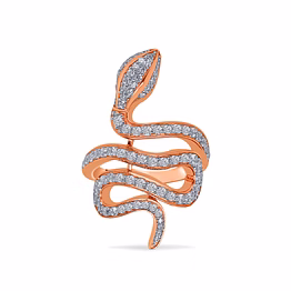 snake diamond ring