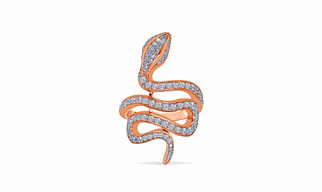 SNAKE DIAMOND RING
