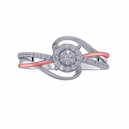 composite diamond promise ring