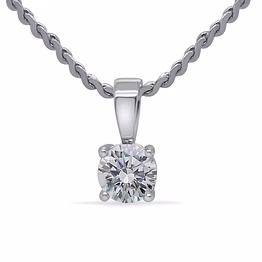 diamond solitaire pendant