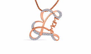 MOM'S LOVE HEART DIAMOND PENDANT