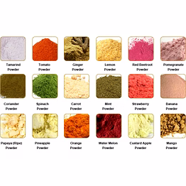 dehydrated vegetable and fruit powder