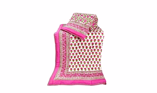 Jaipur Handblock Printed Organic Quilt