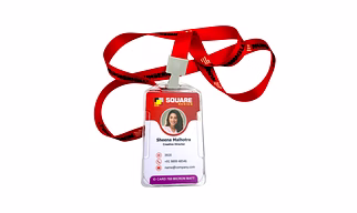 u shape pvc  id card with multicolour tag