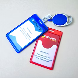 candy holder id card with yoyo clip