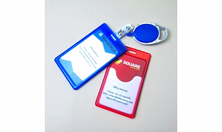 candy holder id card with yoyo clip