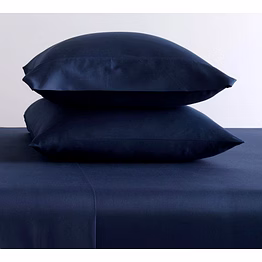 400 thread count egyptian cotton sheet set (navy blue, queen, 4- piece set)