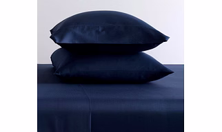400 thread count egyptian cotton sheet set (navy blue, queen, 4- piece set)