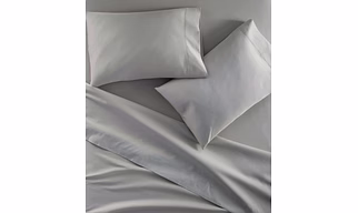 400 thread count egyptian cotton sheet set (medium grey, queen, 4- piece set)