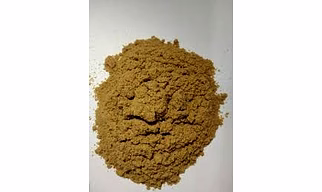 Dried brown coriander powder