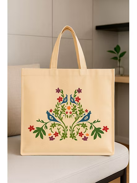 Grocery Bag Manufacturer – Premium Quality Box Bag for Grocery Shopping and Branding Purpose Size - W 14 x H 16 x G 7 | Grocery bag manufacturer Grocery shopping box bag for B2B Importers, Wholesalers