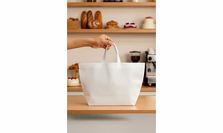Sweet Bag Manufacturer – Bakery and Sweet Bags, Capacity: 2-3kg, only down side gadge Size - W 9 x H 9 x G 5 x 7.5 | Sweet bag manufacturer Bakery and sweet carry bag for B2B Importers, Wholesalers and Distributors