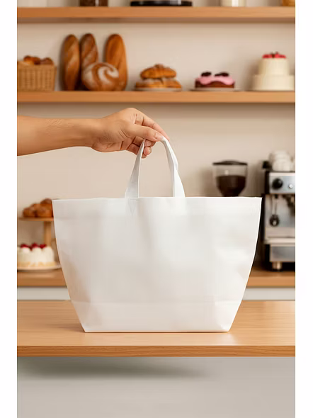Sweet Bag Manufacturer – Bakery and Sweet Bags, Capacity: 2-3kg, only down side gadge Size - W 9 x H 9 x G 5 x 7.5 | Sweet bag manufacturer Bakery and sweet carry bag for B2B Importers, Wholesalers and Distributors