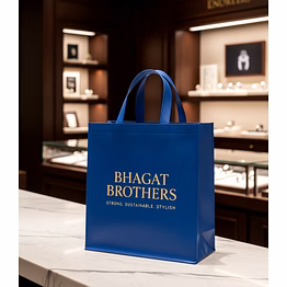 laminated bag manufacturer – laminated bags for branding and marketing of business size - w 15.5 x h 19 x g 5 | laminated bags for branding laminated shopping bag for b2b importers, wholesalers and distributors