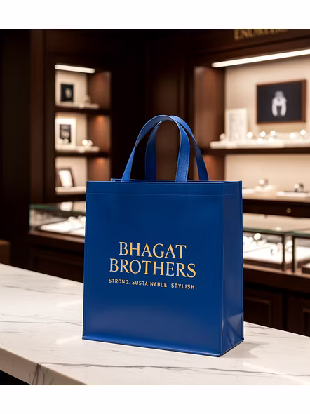 Laminated Bag Manufacturer – Laminated Bags for branding and marketing of business Size - W 15.5 x H 19 x G 5 | Laminated bags for branding Laminated shopping bag for B2B Importers, Wholesalers and Distributors