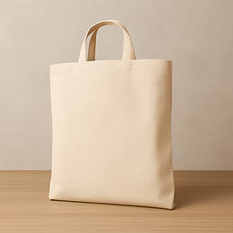 tote bag manufacturer – loop handle bag / cotton tote bag - plain bag size - w 14 x h 16 | cloth and cotton bags supplier cotton tote bag with loop handles for b2b importers, wholesalers and distributors