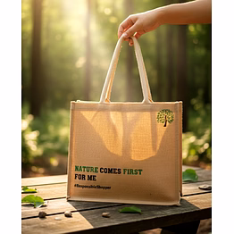 jute bag manufacturer – eco-friendly jute bag for grocery shopping size - w 16 x h 14 x g 5 | jute bag manufacturer grocery shopping box bag for b2b importers, wholesalers and distributors