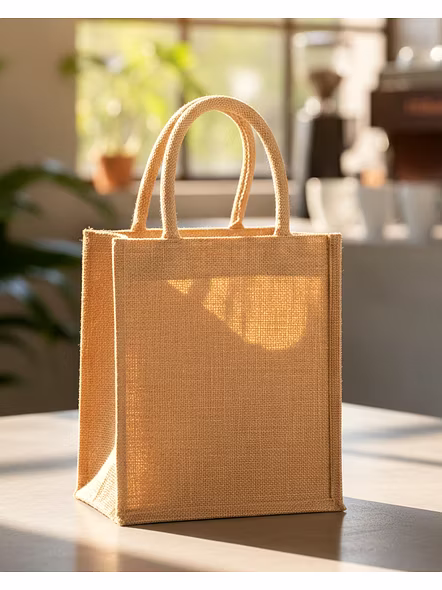 Jute Bag Manufacturer – Vertical Jute Bag Size - W 10 x H 12 x G 4 | Jute bag manufacturer Reusable carry bag for B2B Importers, Wholesalers and Distributors – Bhagat Brothers