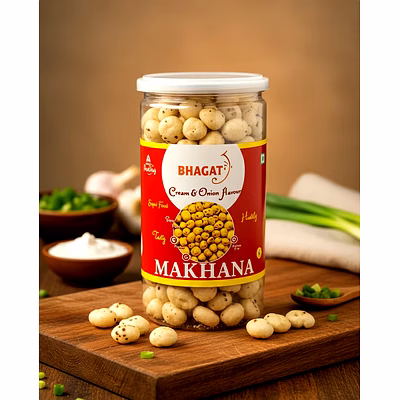 flavored makhana wholesale & retail – bhagat makhana – cream & onion (weight - 85gm) | fresh onion wholesale fresh onion for b2b importers, wholesalers and distributors – bhagat brothers