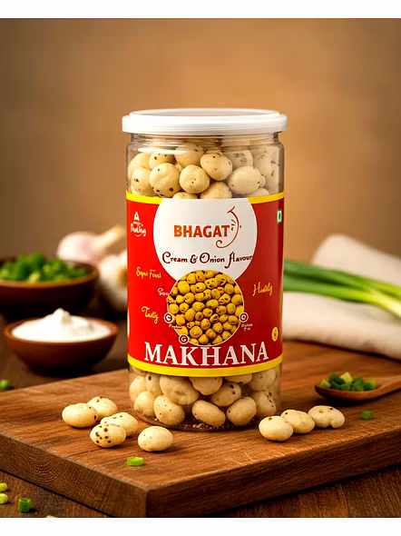 Flavored Makhana Wholesale & Retail – Bhagat Makhana – Cream & Onion (Weight - 85gm) | Fresh onion wholesale Fresh onion for B2B Importers, Wholesalers and Distributors – Bhagat Brothers