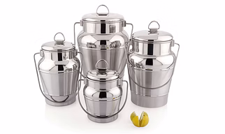 kitchen queen stainless steel milk can