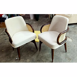 premium fabrics dinning rattan cane chair