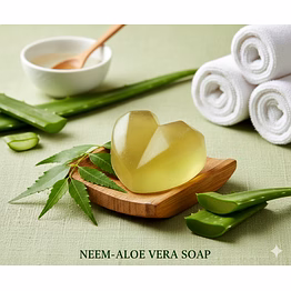 neem aloe vera soap (heart shape)