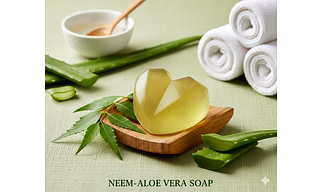 NEEM ALOE VERA SOAP (Heart shape)